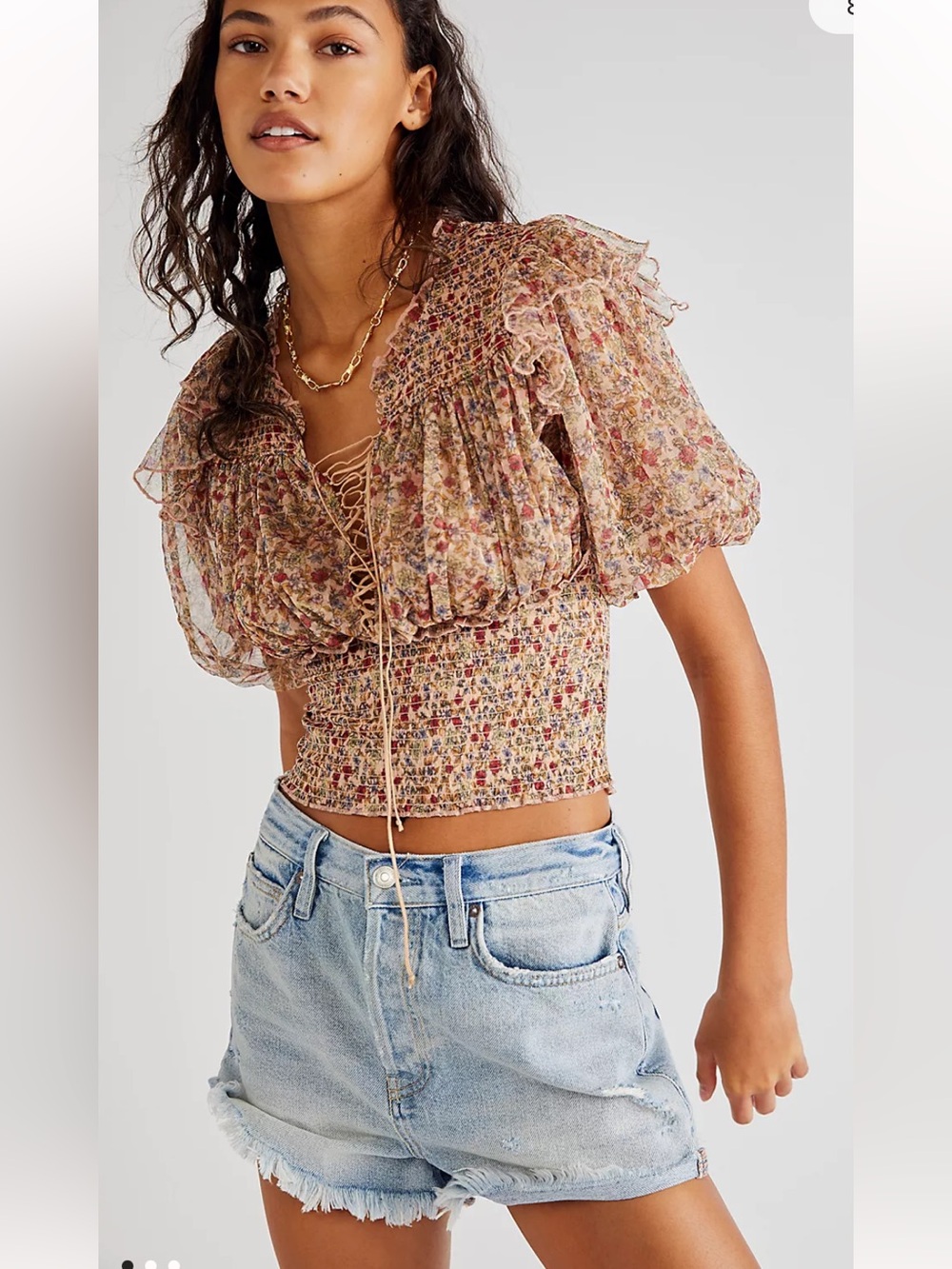 FREE PEOPLE WOMEN'S BEATRICE TOP size Small